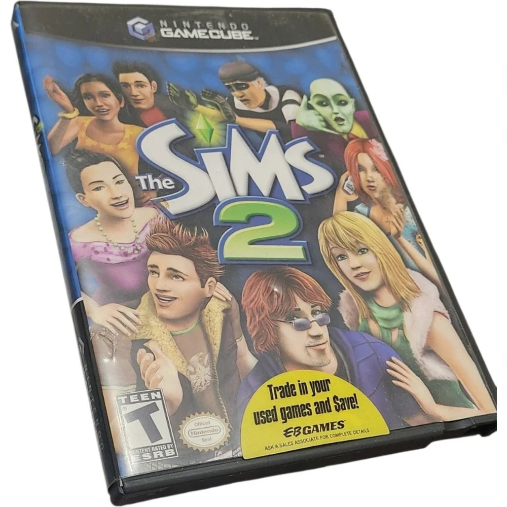 The Sims 2 Nintendo GameCube CIB Complete with Manual DOL-G4ZE-USA Black Label